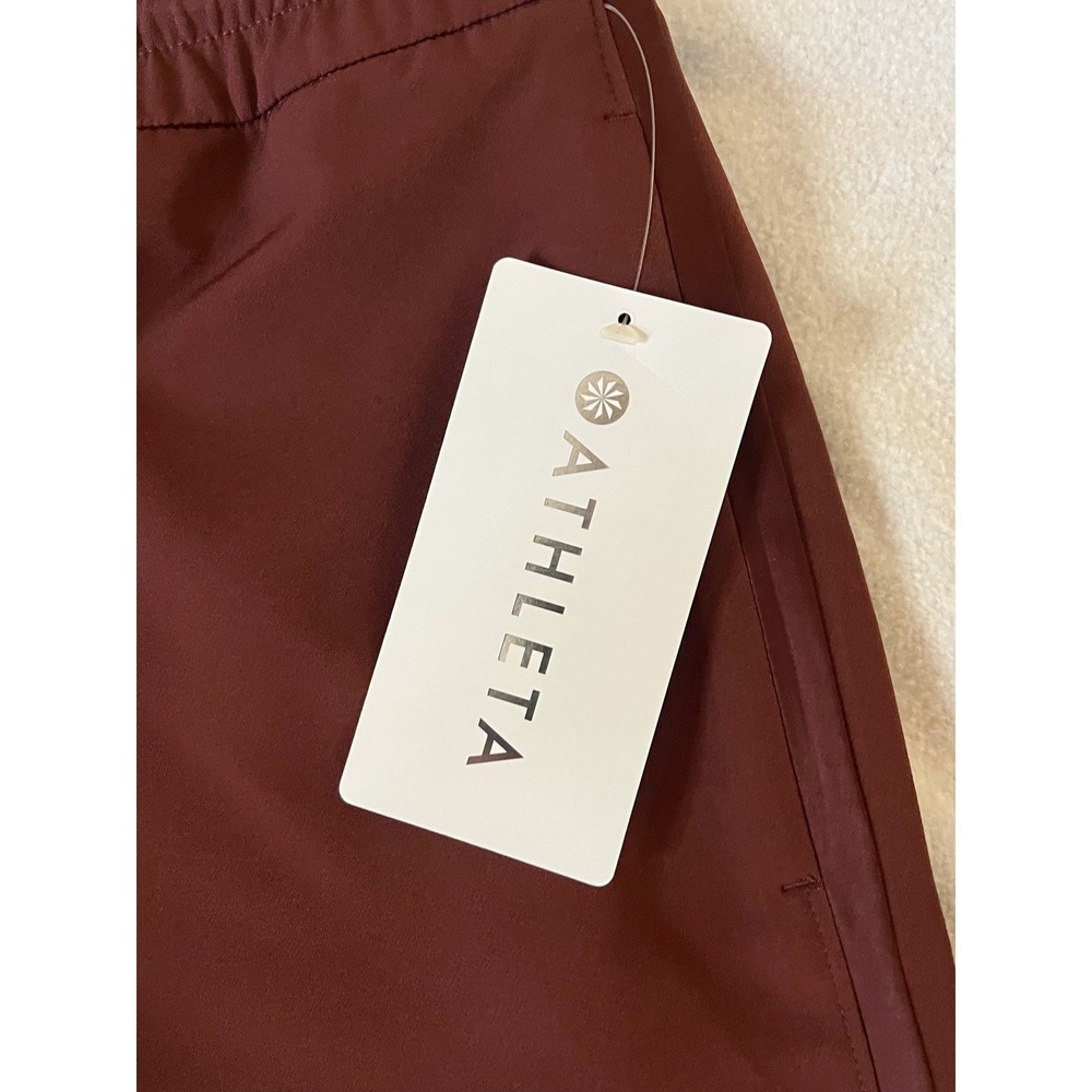 Athleta Endeavor‎ Relaxed Pant Mahogany Wide Leg Drawstring NWT Womens M - Picture 5 of 9
